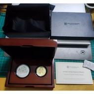 1922-2022 100 Years Koperasi Malaysia Coop CSM Silver Proof & Nordic Coin pair with Box and COA