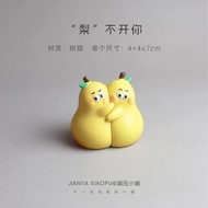 [Never Abandon] Desktop Ornaments A Pair Hug Pear Cute Never Separate Couple Birthday Gift Meaningfu