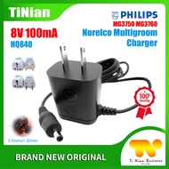 8V 100mA AC/DC Adapter Power Charger Cord HQ840 for Philips Series 3000 MG3750 MG3760 Norelco Multig