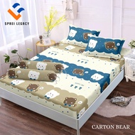 AKUN BARU SPREI MOTIF BERUANG PUTIH FREE SARUNG BANTAL DAN SARUNG GULING ANTI LUNTUR TIDAK BERBULU