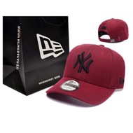 Topi 9forty NY Maroon Merah Marun Baseball Cap New York Yankees Premium Branded Import