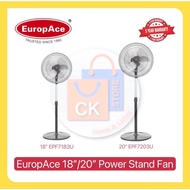 EuropAce 18”/20” Twin Turbo Power Stand Fan EPF 7183U | EPF7183U EPF 7203U | EPF7203U