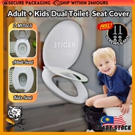 3T Adult+Kids Dual Toilet Seat Cover Dual Function Child Potty Train Bowl Mangkuk Tandas Dewasa Kanak-kanak Kerusi Duduk