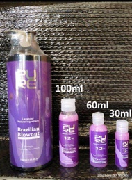 (COD) Pelurus Rambut Keratin PURC Aroma Lavender Hair Smoothing Treatment Share in 30ml 60ml 100ml