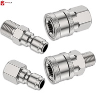 4Pcs Pressure Washer Adapter 5000PSI Male and Female 1/4 High Pressure Washer Quick Connector Fittings SHOPSKC3244