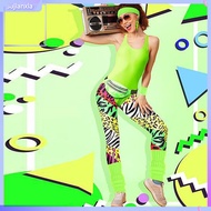 sujianxia|  1980s Women Sportswear Indoor Outdoor 80s Outfit Retro 80s Women's Tracksuit Set with Ac