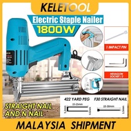 Electric Brad Nailer, Electric Nail Gun/Staple Gun for Upholstery, Carpentry and Woodworking Pneumat