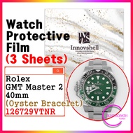 Screen Protector for Rolex GMT Master 2 (3 sheets) / 126729VTNR Oyster / Scratch & Contamination Pre