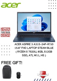 Acer Aspire 3 A315-24P-R7J0 15.6'' FHD Laptop Steam Blue