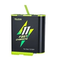 實體店鋪TELESIN Enduro Rechargeable 1750mAh Decoded Fast Charging Battery for GoPro Hero 12 Hero12 Hero11 Hero 11 / Hero10 Hero 10 / Hero9  Hero 9 解碼充電充電池