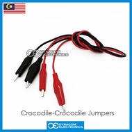 extension plug Crocodile to Crocodile Clips Jumpers [Wayer Pelumpat Klip Buaya]