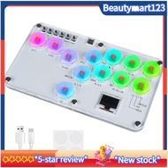 【BM】HitBox Fighting Stick Controller  Colorful RGB Light Fighting Game Arcade Game Keyboard for PC P