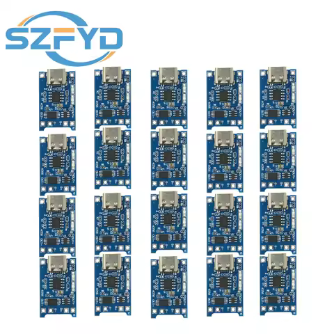 1-100pcs TP4056 1A Lithium Battery Charging Board Module 18650 TYPE-C USB Interface Charging Protect