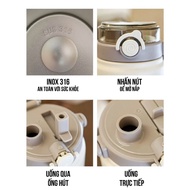 Bình giữ nhiệt ly giữ nhiệt Boss NIUMI bình đựng nước inox 316 cao cấp có quai xách 1000ml
