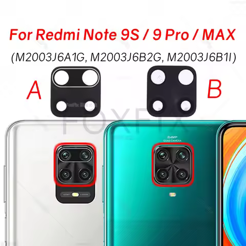Rear Back Camera Glass Lens For Xiaomi Redmi Note 9S Note 9 Pro MAX M2003J6A1G M2003J6B2G M2003J6B1I
