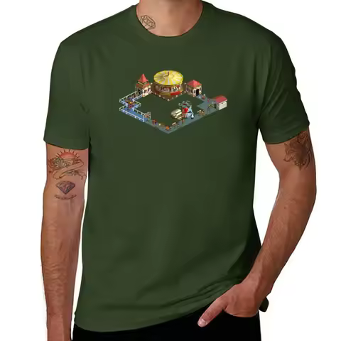 New RollerCoaster Tycoon - Merry Go Round T-Shirt sports fans quick drying oversizeds mens workout s