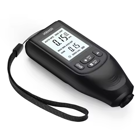 HW-400 Digital Paint Thickness Gauge 0-2000UM Paint Mil Thickness Tester Car Coating Thickness Meter