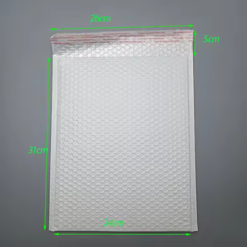 Size 24x31cm A4 plastic bubble bag Express envelope bubble bag 100 GSM White Thicken plastic bubble 