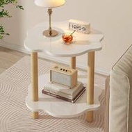 1pc Minimalist Small 2-Tier Sofa Side Table, Living Room Coffee Table, Bedroom Nightstand, Easy-To-M
