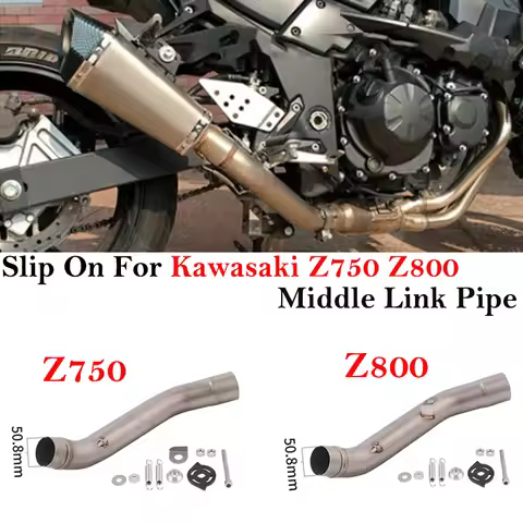 For KAWASAKI Z750 Z 750 2007 - 2014 Z800 Z 800 2013 - 2016 Motorcycle Exhaust System Muffler Tube Es