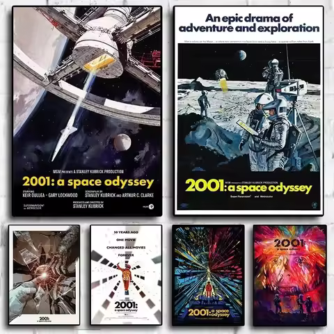 80s Movie 2001: A Space Odyssey Canvas Painting Posters and Prints Wall Art Picture For Living Room