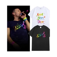 Ready Stock Hot Sale Coldplay-LOVE Coldplay Band Coldplay Merchandise Same Style T-Shirt Shanghai St