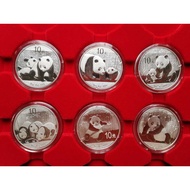 2010 - 2015 China Panda Silver Coin  .999 1 oz