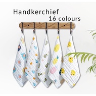 {Ready Stock} Cotton Gouze Handkerchief 6 Layer/Tuala Sapu Tangan Baby/Saliva Towel Handkerchief