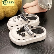 CODE J97G Bassy Women's Slip-On Sandals Fuji Jibbitz Women's Sandals Wedges Platform Phylon HSN117