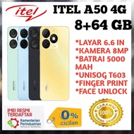 infinix itel A50 Ram 8+64 GB unisog T603  garansi resmi 1 tahun, imei sudah terdaftar