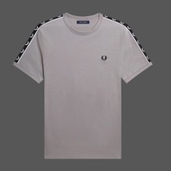 {UU61} FRED PERRY mens short-sleeved T-shirt summer 23 new casual wheat ear embroidery pure cotton s
