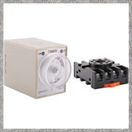 DC 12V 0-30 Seconds 30s Electric Delay Timer Timing Relay DPDT 8P w Base