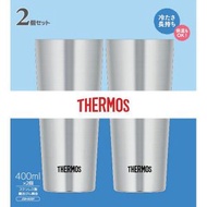 膳魔師 - (JDI-400P) 日本THERMOS 不銹鋼真空保温杯 JDI-400P 400ml x 2隻