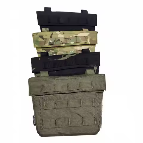 Tactical Modular Abdomen Panel Pouch Plate Carrier Belly Bag Crotch Groin Protective Sundries Bag TC