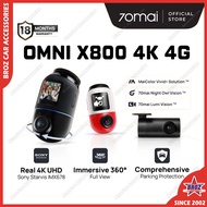 [New Launch] 70mai Omni X800 360° Dashcam with 4K resolution 4G GPS & AI Parking Surveillance HDR Ni