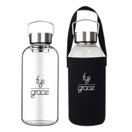 【FUJI-GRACE 日本富士雅麗】高硼矽手提玻璃瓶1500ml (含潛水布提袋)