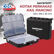 Kotak Box Perkakas Kail Pancing Waterproof Tempat Penyimpanan Alat Memancing dengan Kunci Mudah Buka
