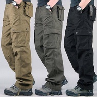 Cargo Pants Men Regular Fit Cutting Straight Cut[28-40]Seluar Cargo Lelaki Six Pocket Seluar Kerja