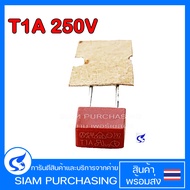 ฟิวส์ T1A 250V รุ่น 392 SIZE 8.5X4MM. แบบเหลี่ยม สีแดง