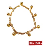 Loceng Gelang Tangan Dewasa Budak Gold Bracelet Emas Murah