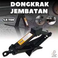 1.5 TON Manual Car BRIDGE Jack 1.5 TON HALF Car Scissors Jack