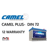 (Installation Provided) CAMEL PLUS DIN 72 CAR BATTERY BATERI KERATA