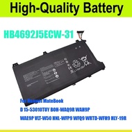 New HB4692J5ECW-31 Laptop Battery For Huawei MateBook D 15-53010TUY BOH-WAQ9R WAH9P WAE9P VLT-W50 HN