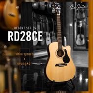 Alvarez RD28CE Acoustic-Electric Guitar (Sitka Spruce/Ovangkal) With Good Quality Padded Bag