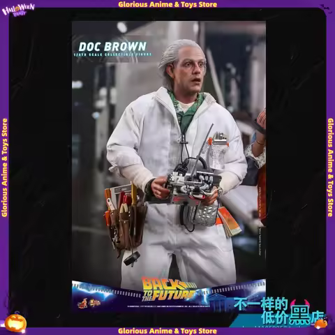24-hour Shipment MMS610 HOTTOYS 1/6 Back To The Future Dr. Brown Luxury Edition Movable Model Gift C