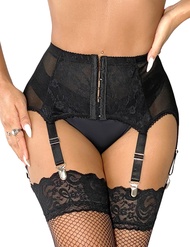 Lace Garter Belts for Thigh Highs Plus Size Suspender Belt Garter Belt Set Sexy Garters Lingerie wit