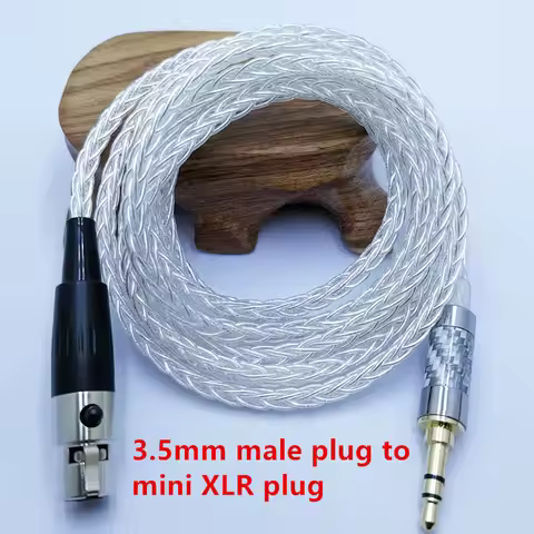 RY GMR 8 Core Audio Headphone Attached Cables 3.5mm Stereo Plug To Mini XLR for AK G Q701, K240S ,K2
