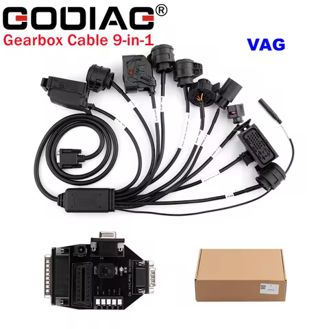 GODIAG VAG Gearbox Cable 9-in-1 Set for DQ200/ DL501/ VL300/ VL381/ DQ500/ DQ250/ DQ380 used with AU