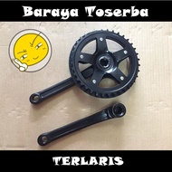 Gir Gear Crank Sepeda Single Speed 36T Sepeda MTB BMX SELI