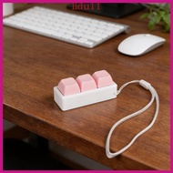LID 3-key Mechanical Keyboard Clicks Toy Keycap Tester With Multicolor LED Lights